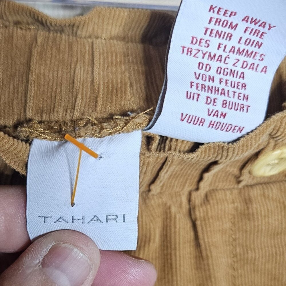 Tahari Girls Brown Corduroy Elastic Waist Skirt 7 - Picture 5 of 6